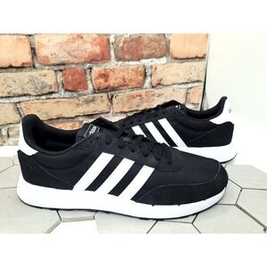 New Adidas Run 60s 2.0 Shoe Men Size 11.5 Fz0961 Black White Athletic Sneakers